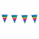 Boland Mini Flag Garland Metallic Rainbow Colors 14x300cm | per piece