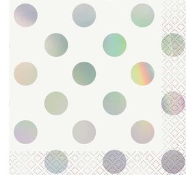 Servetten Iridescent 25x25cm | 16 stuks Servetten Iridescent 25x25cm | 16 stuks