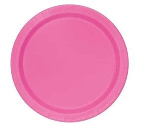 Unique Party Pink Plates 18cm | 8 pieces