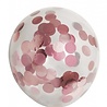 Roségoldene Ballons mit Konfetti | 6 Stück Roségoldene Ballons mit Konfetti | 6 Stück