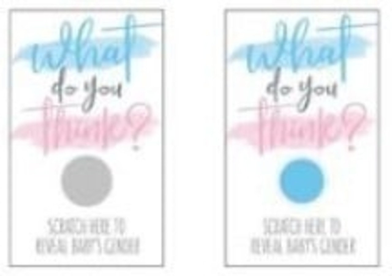 Gender Reveal Scratch Cards Boy | 10 pieces