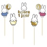 Haza - Witbaard Miffy-Kuchendekoration zum 1. Geburtstag | 5er-Set Haza - Witbaard Miffy-Kuchendekoration zum 1. Geburtstag | 5er-Set