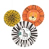 Amscan Rosettes éventail Wild | 3 pièces Amscan Rosettes éventail Wild | 3 pièces