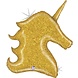 Eenhoorn Glitter Goud SuperShape ballon | 97cm Eenhoorn Glitter Goud SuperShape ballon | 97cm