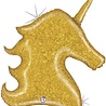 Betallic Einhorn-Glitzer-SuperShape-Ballon 97 cm | pro Stück Betallic Einhorn-Glitzer-SuperShape-Ballon 97 cm | pro Stück