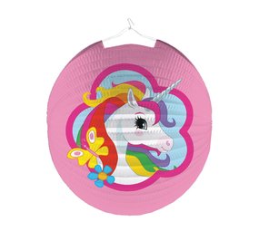 Riethmüller Eenhoorn Regenboog Lampion 25cm | per stuk Riethmüller Eenhoorn Regenboog Lampion 25cm | per stuk