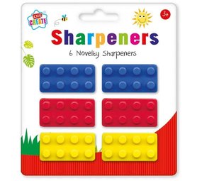 Creative Converting Lego Puntenslijpers | 6 stuks Creative Converting Lego Puntenslijpers | 6 stuks