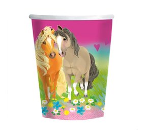 Amscan Pretty Pony Cups 250 ml | 8 Stück