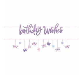 Letter garland Butterflies 365cm | 2-piece Letter garland Butterflies 365cm | 2-piece