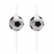 Procos Party Voetbal Rietjes Papier | 4 stuks Procos Party Voetbal Rietjes Papier | 4 stuks