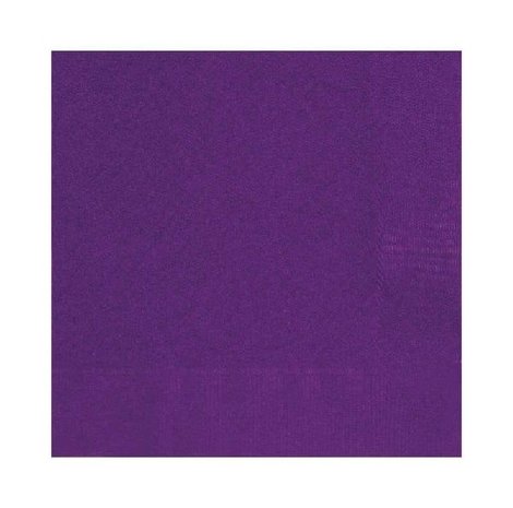 Unique Party Lila Servietten 25x25cm | 20 Stück