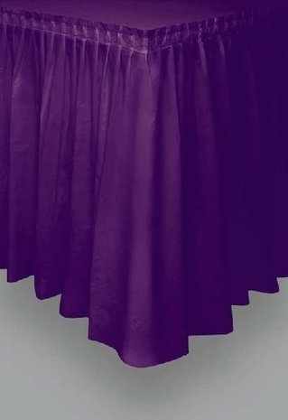 Unique Party Paarse Tafelrok 73cmx426cm | per stuk Unique Party Paarse Tafelrok 73cmx426cm | per stuk