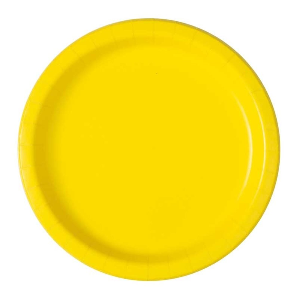 Unique Party Yellow Plates 18cm | 8 pieces