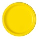 Unique Party Assiettes jaunes 18 cm | 8 pièces