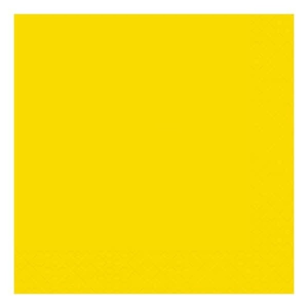 Unique Party Gele Servetten 33x33cm | 20 stuks