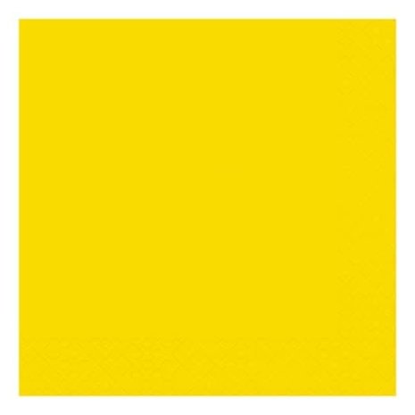 Unique Party Gele Servetten 33x33cm | 20 stuks