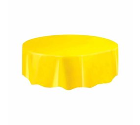Unique Party Yellow Round Tablecloth 213cm | per piece
