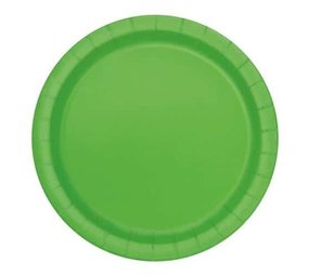 Unique Party Lime Green Plates 18cm | 8 pieces Unique Party Lime Green Plates 18cm | 8 pieces