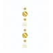 Hangdecoratie Cheers to 50 years wit/goud | per stuk Hangdecoratie Cheers to 50 years wit/goud | per stuk