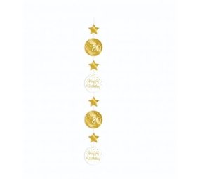 Paper Dreams Hängedekoration „Cheers to 80 years“ weiß/gold | pro Stück Paper Dreams Hängedekoration „Cheers to 80 years“ weiß/gold | pro Stück