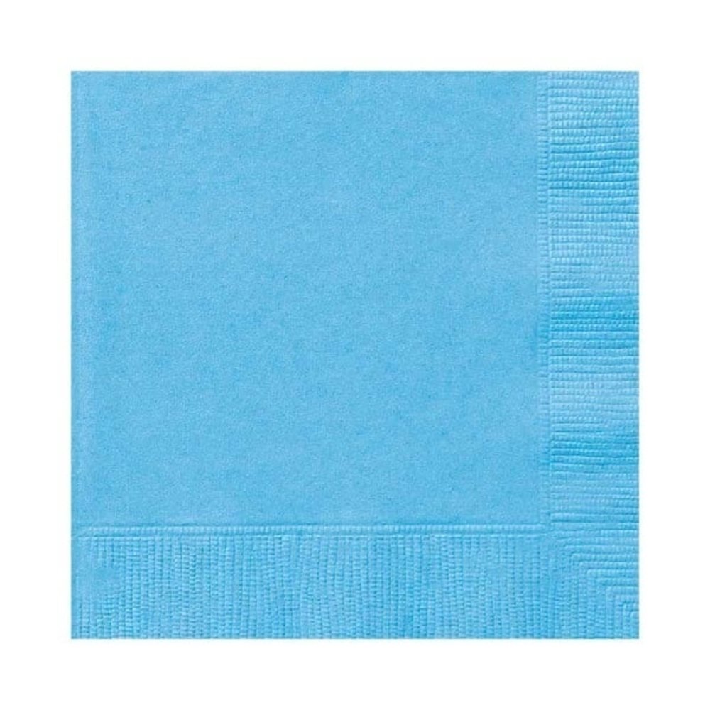 Unique Party Lichtblauwe Servetten 25x25cm | 20 stuks