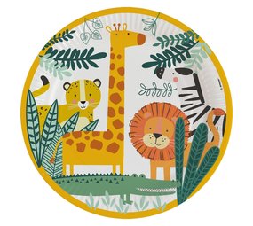 Amscan Get Wild Borden 23cm | 8 stuks Amscan Get Wild Borden 23cm | 8 stuks