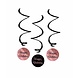 Swirls Happy Birthday rose goud/zwart | 3 stuks Swirls Happy Birthday rose goud/zwart | 3 stuks