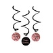 Paper Dreams Swirls Cheers to 70 years rose gold/black | per 3 pieces Paper Dreams Swirls Cheers to 70 years rose gold/black | per 3 pieces