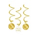 Paper Dreams Swirls Cheers to 21 years white/gold | per 3 pieces