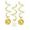 Paper Dreams Swirls Cheers to 16 years white/gold | per 3 pieces Paper Dreams Swirls Cheers to 16 years white/gold | per 3 pieces