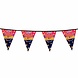 Boland Flaggengirlande Hurra bestanden Neon | 6 mtr.