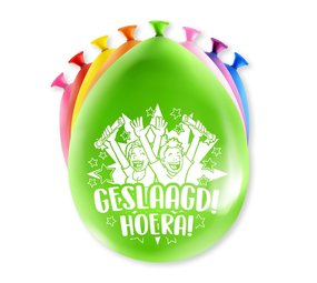 Paper Dreams Geslaagd Hoera Ballonnen 30cm | 8 stuks Paper Dreams Geslaagd Hoera Ballonnen 30cm | 8 stuks