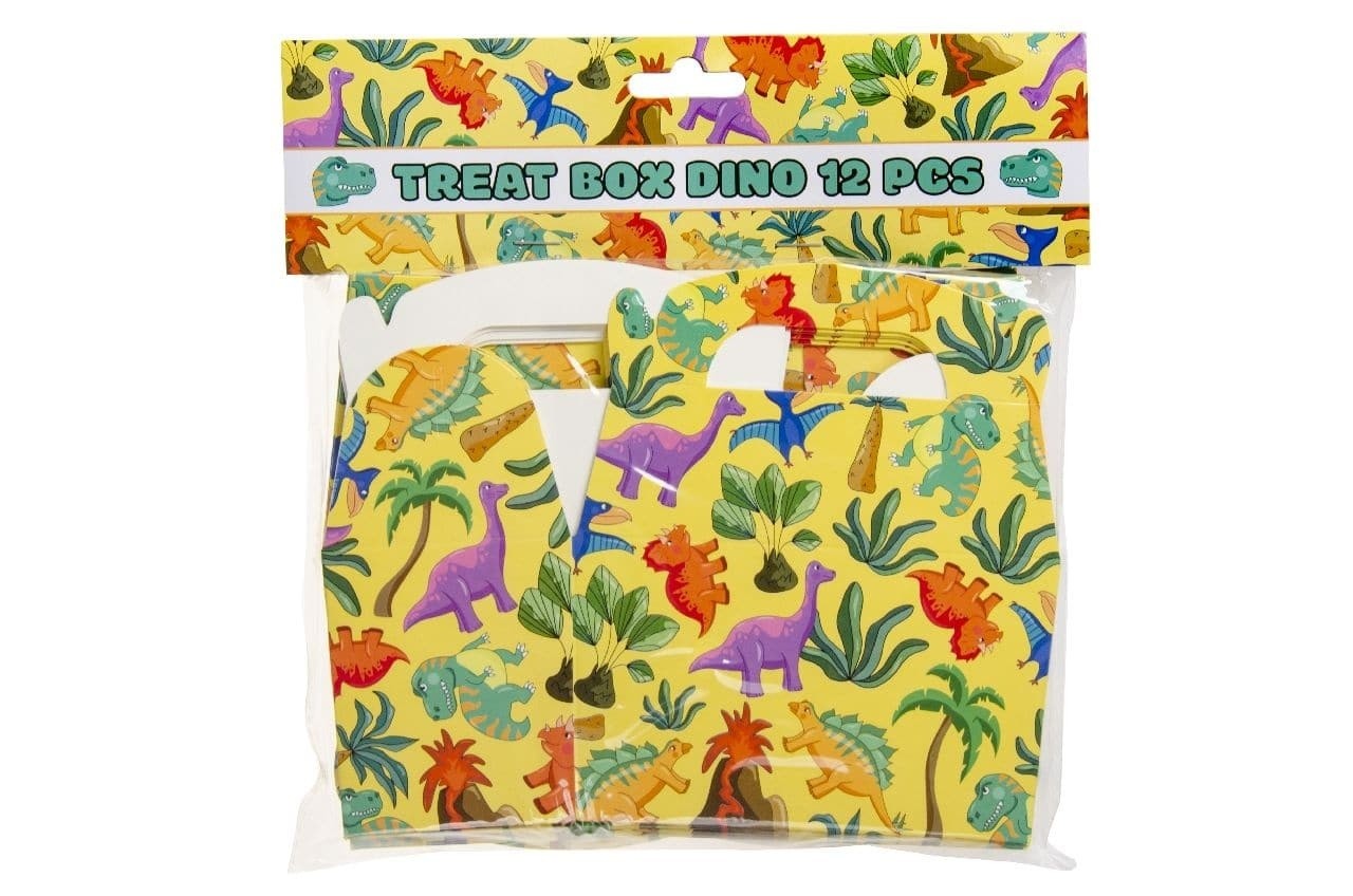 LG Imports Dinosaurus Uitdeeldoosjes 12x12,5x6cm | 12 stuks LG Imports Dinosaurus Uitdeeldoosjes 12x12,5x6cm | 12 stuks