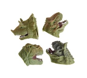LG Imports Marionnette à doigt dinosaure XL 7 cm | 6 pièces