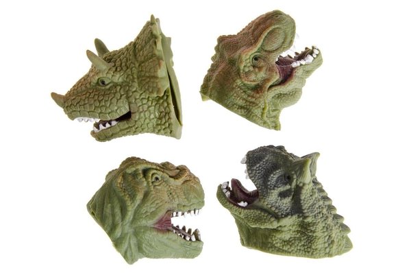 LG Imports Marionnette à doigt dinosaure XL 7 cm | 6 pièces