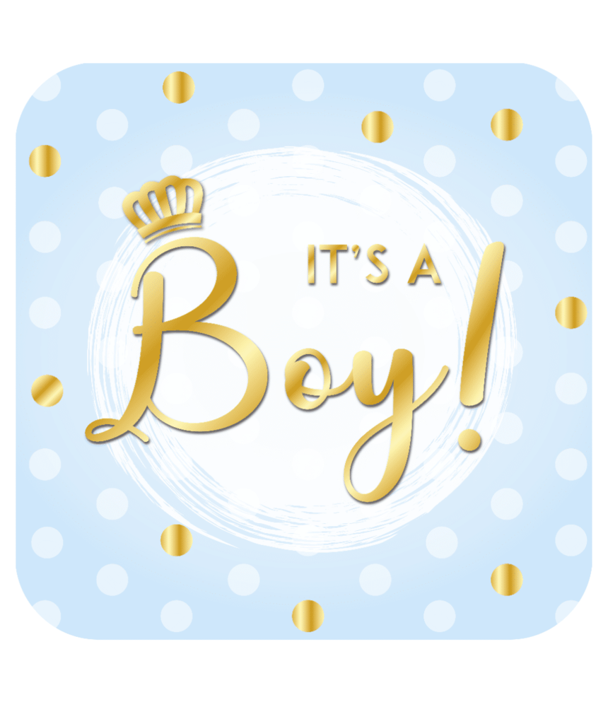 Paper Dreams Deurbord It's a Boy! | 50x50cm Paper Dreams Deurbord It's a Boy! | 50x50cm