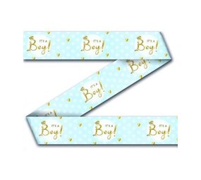 Afzetlint It's a boy! | 12 meter Afzetlint It's a boy! | 12 meter