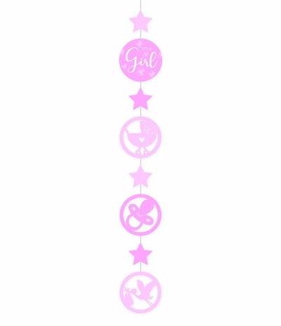 Hanging decoration It's a girl 120cm | per piece