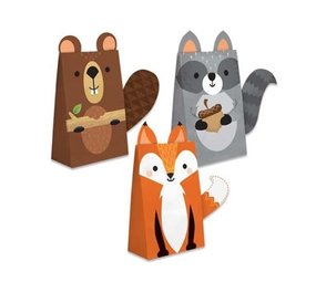 Creative Converting Woodland Forest Animals Treat Bags | 8 pieces