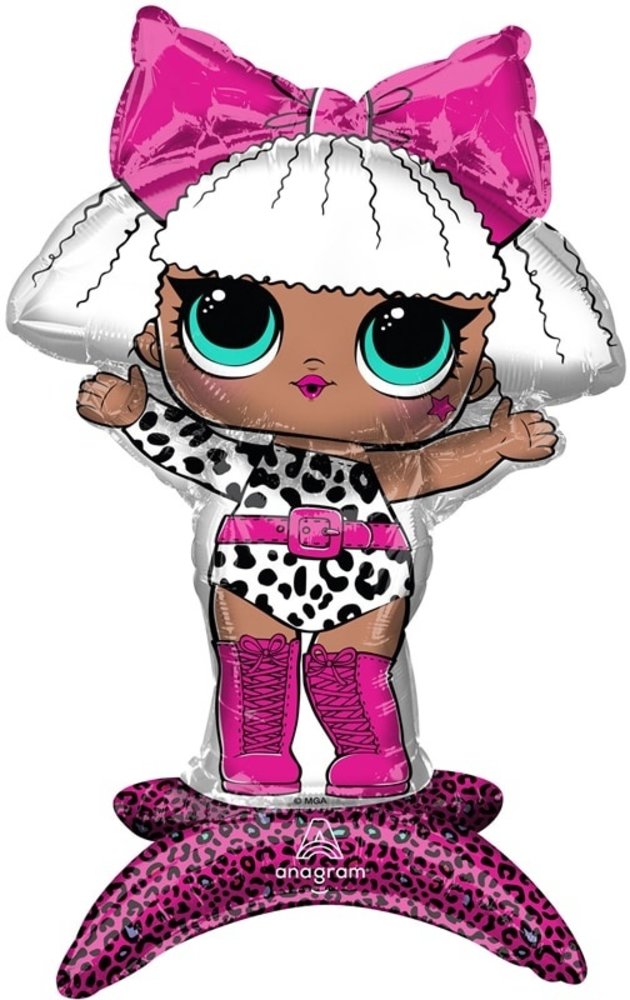 Anagram LOL Surprise Diva 3D Standing Foil Balloon 40x58cm | per piece