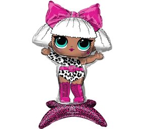 Anagram Ballon en aluminium 3D LOL Surprise Diva, 40 x 58 cm | à l'unité