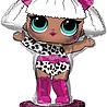 Anagram LOL Surprise Diva 3D Standing Foil Balloon 40x58cm | per piece