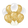 Paper Dreams Ballonnen 65 jaar Wit/Goud | per 8 stuks Paper Dreams Ballonnen 65 jaar Wit/Goud | per 8 stuks
