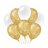 Paper Dreams Ballonnen 60 jaar Wit/Goud | per 8 stuks Paper Dreams Ballonnen 60 jaar Wit/Goud | per 8 stuks