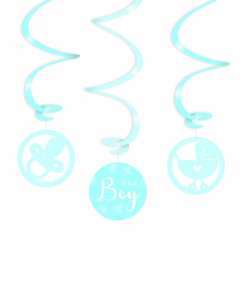 Paper Dreams Decorative swirl It's a boy 70cm | 3 pieces