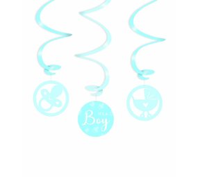 Paper Dreams Decorative swirl It's a boy 70cm | 3 pieces