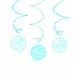 Decoratie swirl It's a boy 70cm | 3 stuks Decoratie swirl It's a boy 70cm | 3 stuks