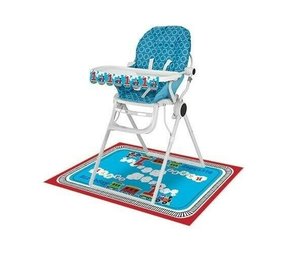 Unique Party Tapis de sol Train Joyeux Anniversaire 1 An | 121 x 76 cm