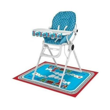 Unique Party Tapis de sol Train Joyeux Anniversaire 1 An | 121 x 76 cm
