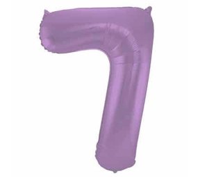 Folat Folie ballon cijfer 7 Mat Paars Metallic | 86cm Folat Folie ballon cijfer 7 Mat Paars Metallic | 86cm